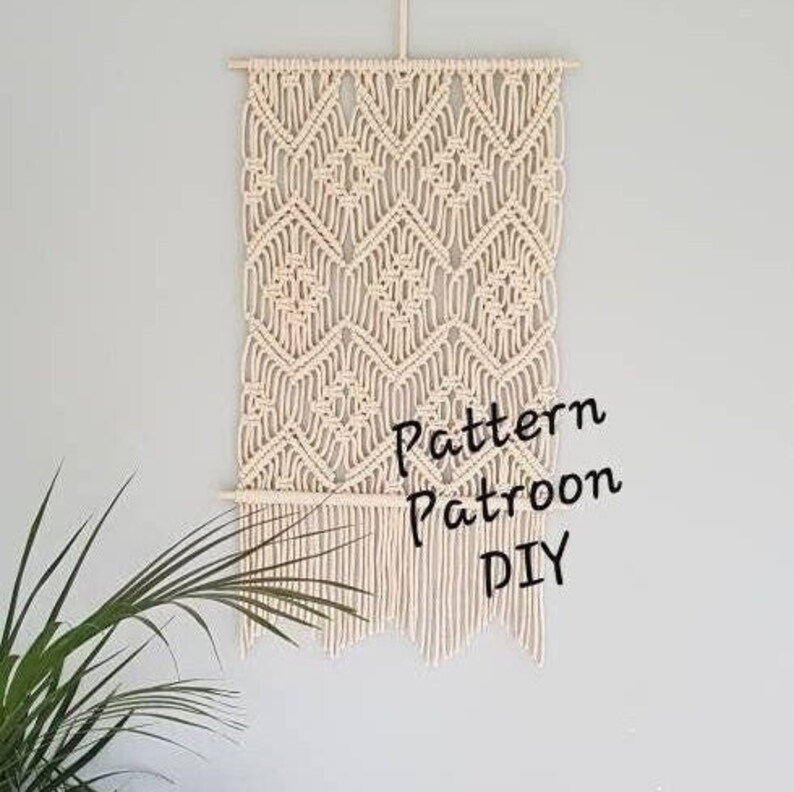 eenvoudig Patroon macramé wandkleed diy