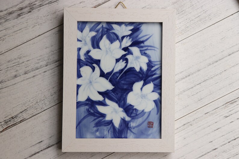 Chinese Blue and White Porcelain Wall Decor Handmade Ceramic - Etsy