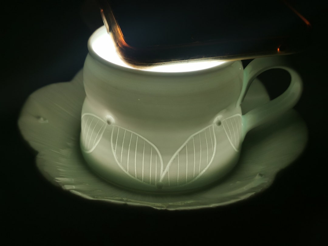 Handcarved Ceramic Cup meaning Cloudsunique Cup Creative Etsy