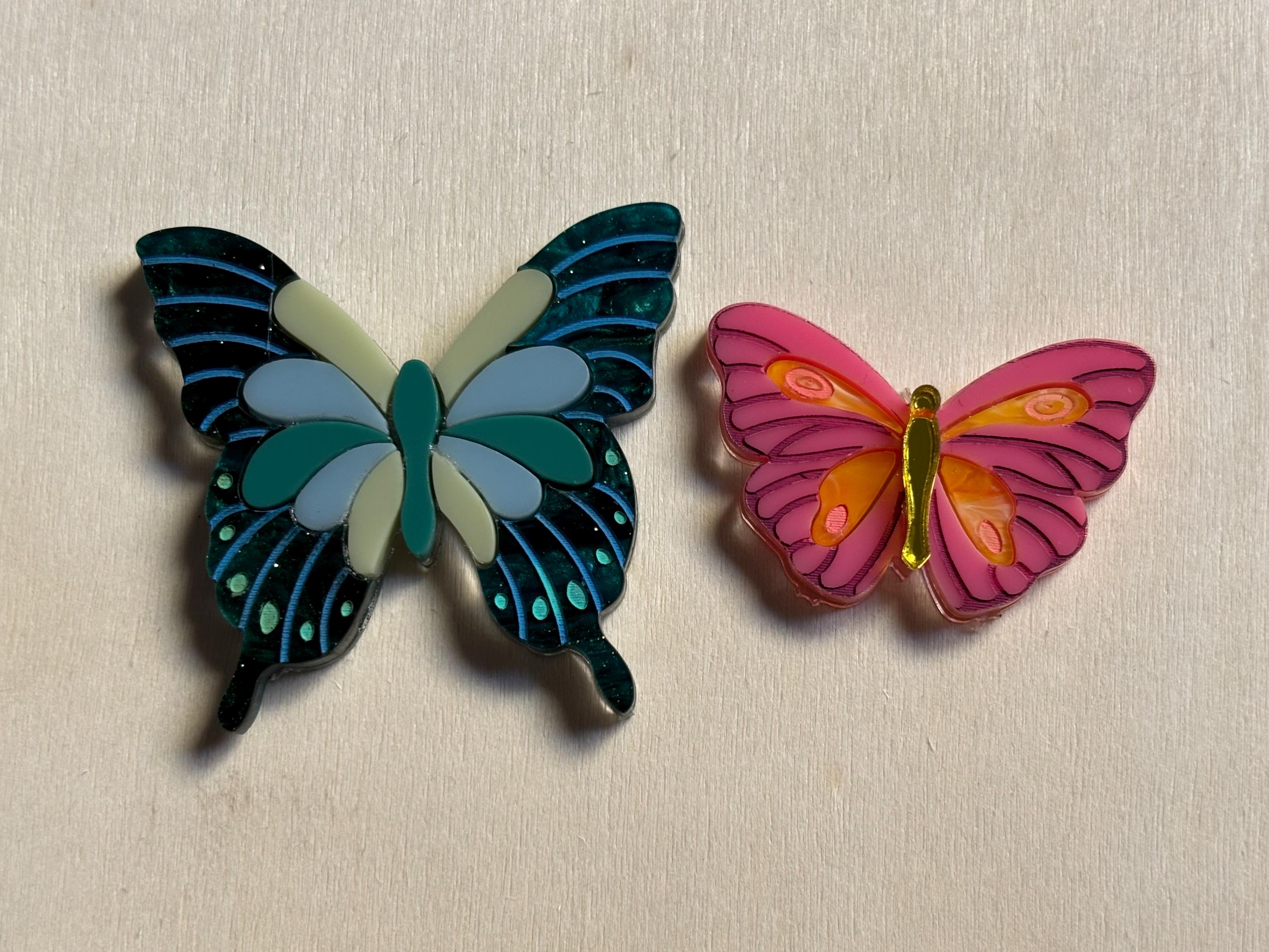蝶のブローチセット 蝶のブローチまたはピンセット - アイーダブローチセット - Etsy