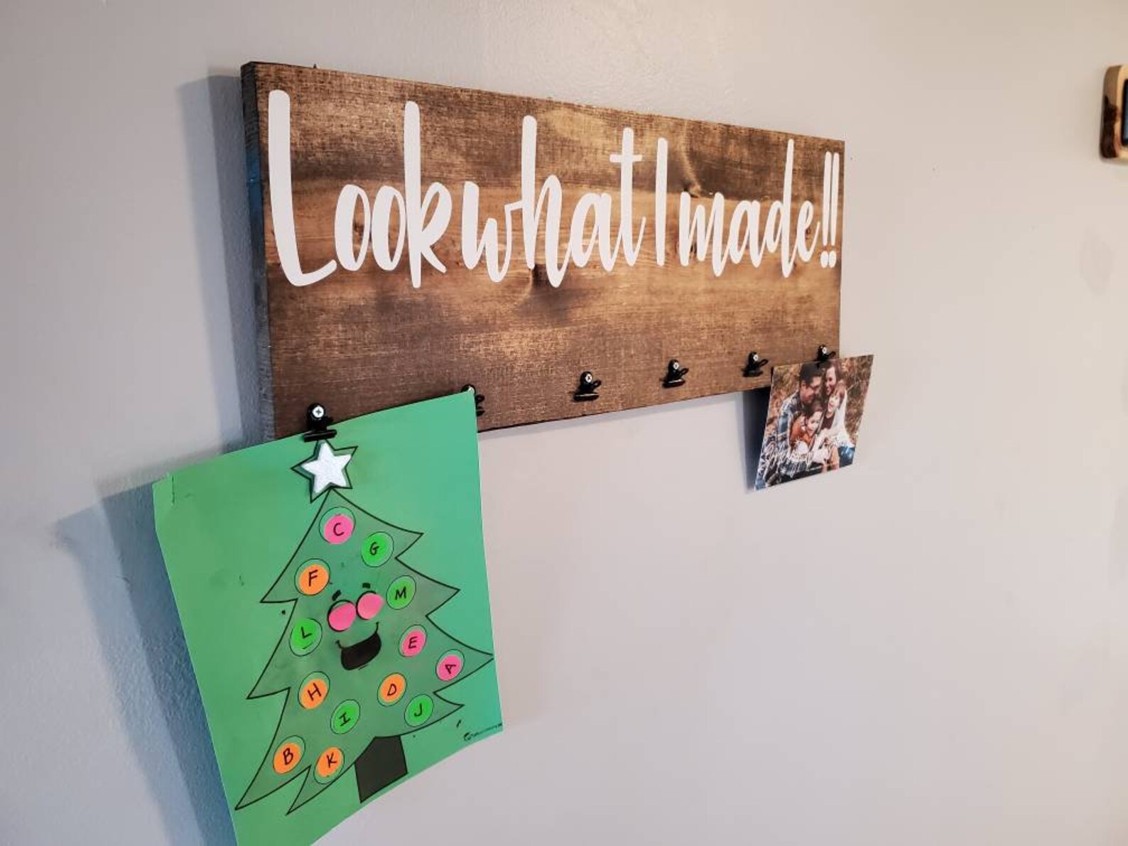 Kid's Artwork Display Sign. Look What I Made Art Work Etsy
