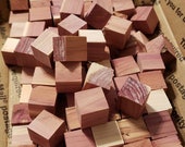 120 Cedar Wood Blocks Cubes Chemical Free Bug Repellent Moth balls. Free shipping. Made in America.