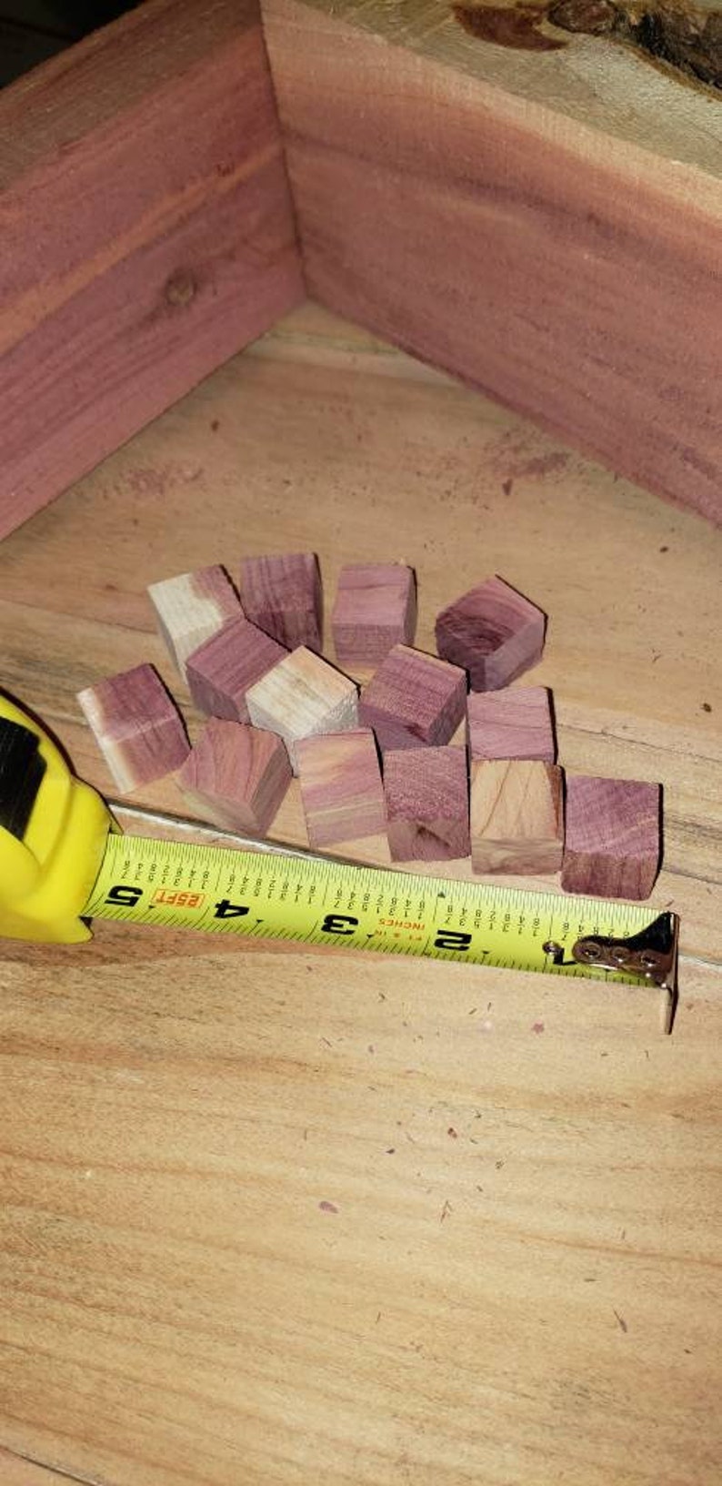 120 Cedar Wood Blocks Cubes Chemical Free Bug Repellent Moth Etsy