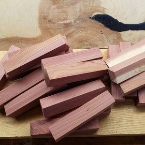 24 Cedar Wood Blocks Cubes Chemical Free Bug Repellent Moth balls.  Free shipping. Made in America.
