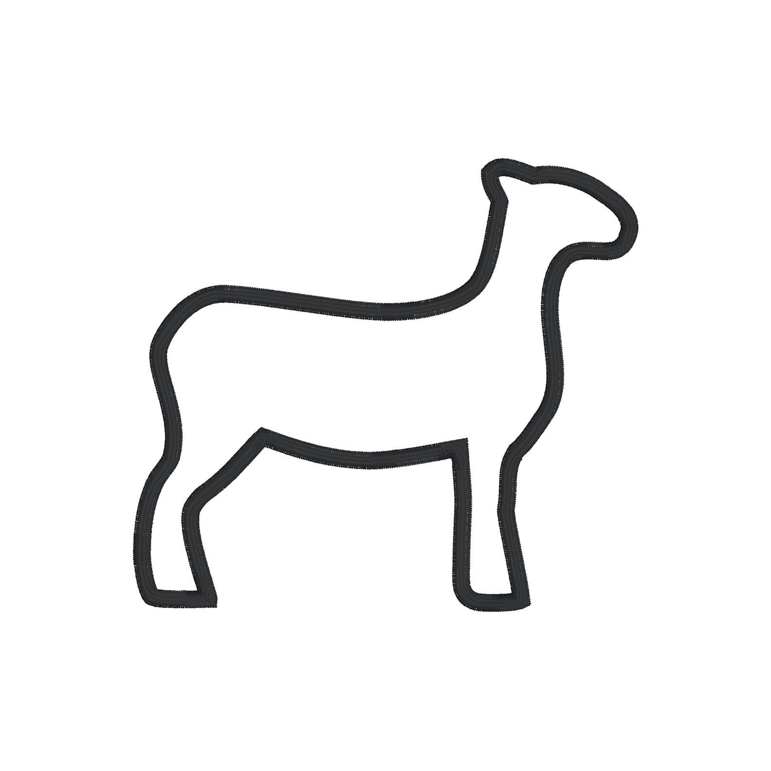 Livestock Embroidery Design Outline Package for Machine Etsy