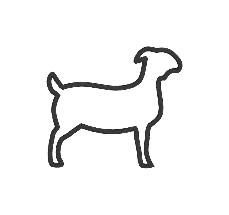 Livestock Embroidery Design Outline Package for Machine Etsy