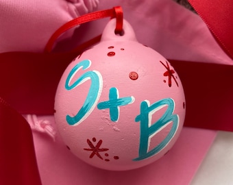 Custom Hand-Painted Christmas Bauble