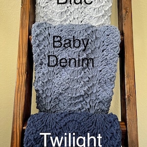 Knit Baby Blanket Super Soft Various Colors image 8