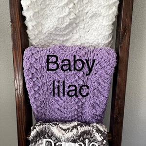 Knit Baby Blanket Super Soft Various Colors image 6