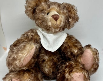 12" Handmade Mohair Collector Teddy Bear