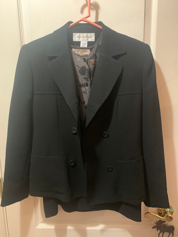 Vintage Black 3Pc Jones of NY Suit - Size 6