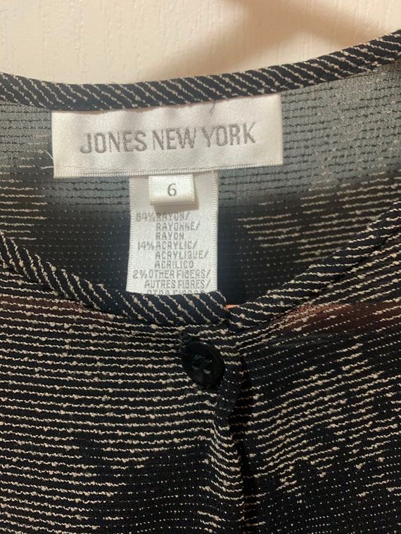 Vintage Black 3Pc Jones of NY Suit - Size 6 - image 8