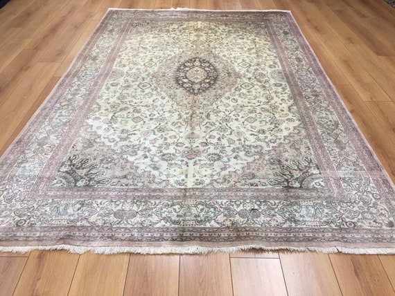 194x294 Cm 6 5x9 8 Feet Handmade Silk Rug Large Rugs Etsy