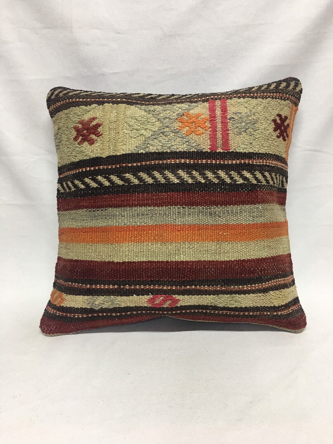 Cuscino Decorativo Kilim Boho - Federa 30x50 Cm In Ciniglia Acrilica Con Stile Turco - Foto 14