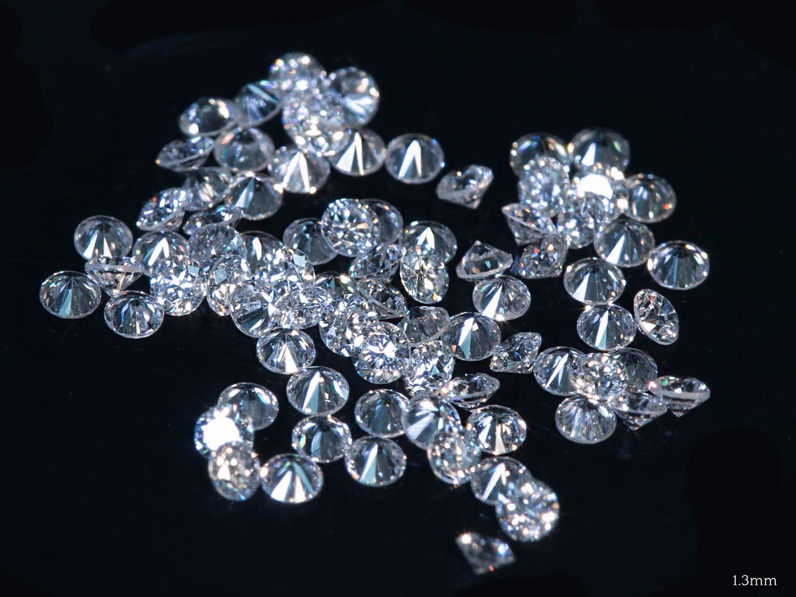Round Brilliant Labgrown Loose Diamonds 1.3mm 1.5mm 1.8mm 2mm 2.3mm Etsy