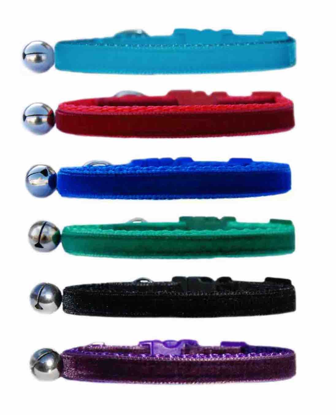 Black Emerald green Purple Turquoise Red Royal Blue  velvet safety br…