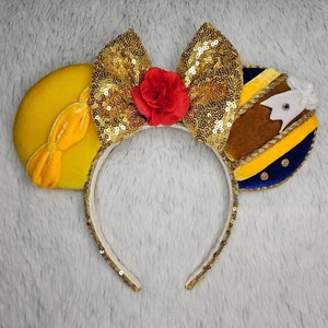 Beauty and the Beast velvet Minnie Mouse ears