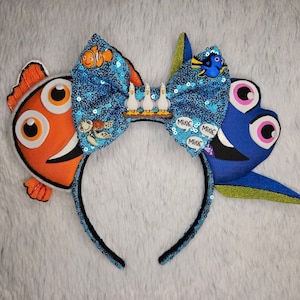 Nemo and Dory Minnie Mouse ears | Finding Nemo