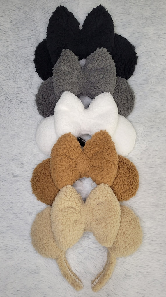 Teddy Bear Sherpa Minnie Mouse Ears - Etsy