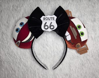 Lightning McQueen and Mater Minnie Mouse ears | Cars