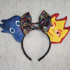 Wade och Ember Minnie Mouse öron | Elemental
