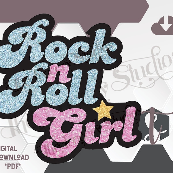 The Original! Rock n' Roll Girl !!Digital Download!!    (Darla’s Decal!)