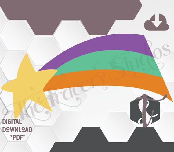 Mabels Rainbow Shooting Star digital Download - Etsy