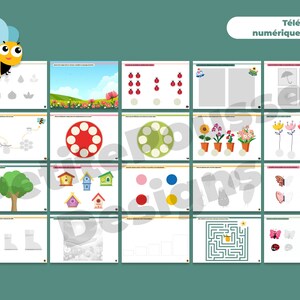 Livret d'apprentissage du printemps pour enfants 20 activités éducatives PDF à Télécharger image 4