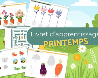 Livret d'apprentissage du printemps pour enfants - 20 activités éducatives | PDF à Télécharger