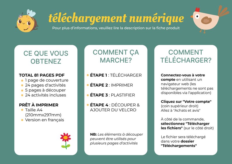 Livret d'apprentissage du printemps pour enfants 20 activités éducatives PDF à Télécharger image 5