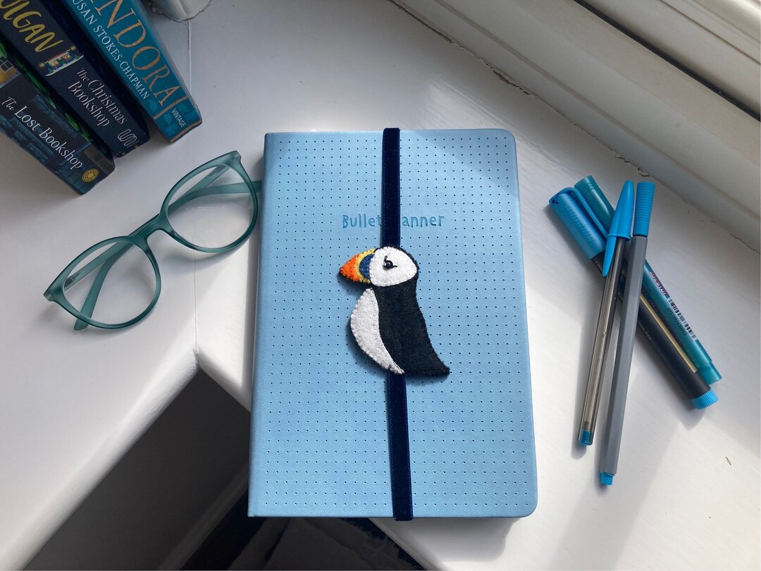 Puffin Book Band, Elasticated Bookmark Etsy UK