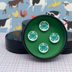 4H - Zahlen Magnet Pins - Magnet Pins