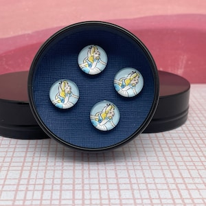 Wonderland - Tänzerin Casting Nummer Magnet Pins - Magnet Pins - Lätzchen Magnete