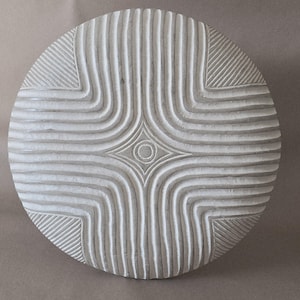 African Carved Wood Shield