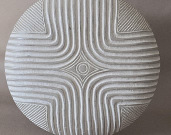 African Carved Wood Shield