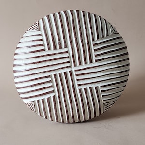 African Carved Wood Shield