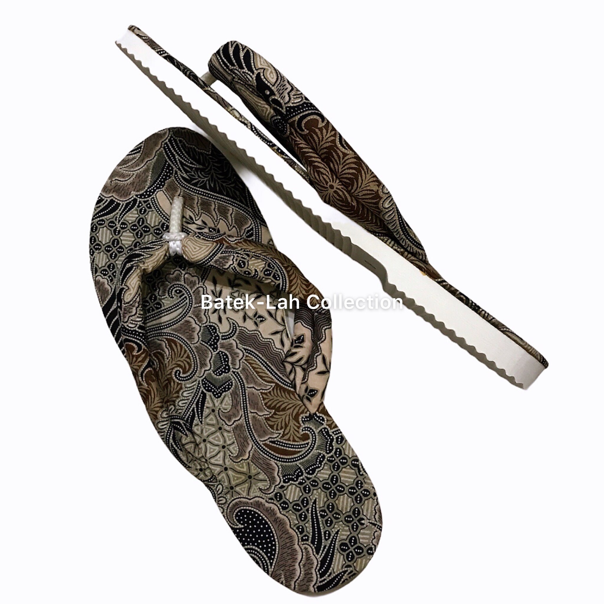 Batik Slipper-screen Print Batik-cotton-assorted Color & - Etsy