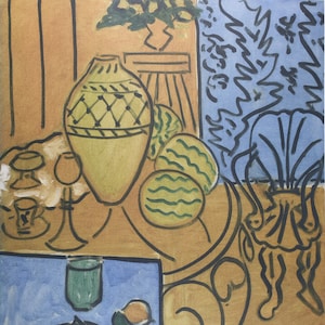 Henri Matisse, Interior in Yellow and Blue, Plate Signed Lithograph