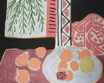 Henri Matisse, Still Life with Pomegranates, Plate Signed Lithograph