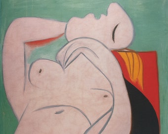 Pablo Picasso, Sleeping woman, Plate Signed Lithograph