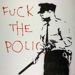 Banksy, Love the Police, Hand Signed Lithograph