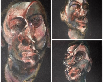 Francis Bacon, Triptych Three Studies for a Portrait of George Dyer, Hand Signed Lithograph