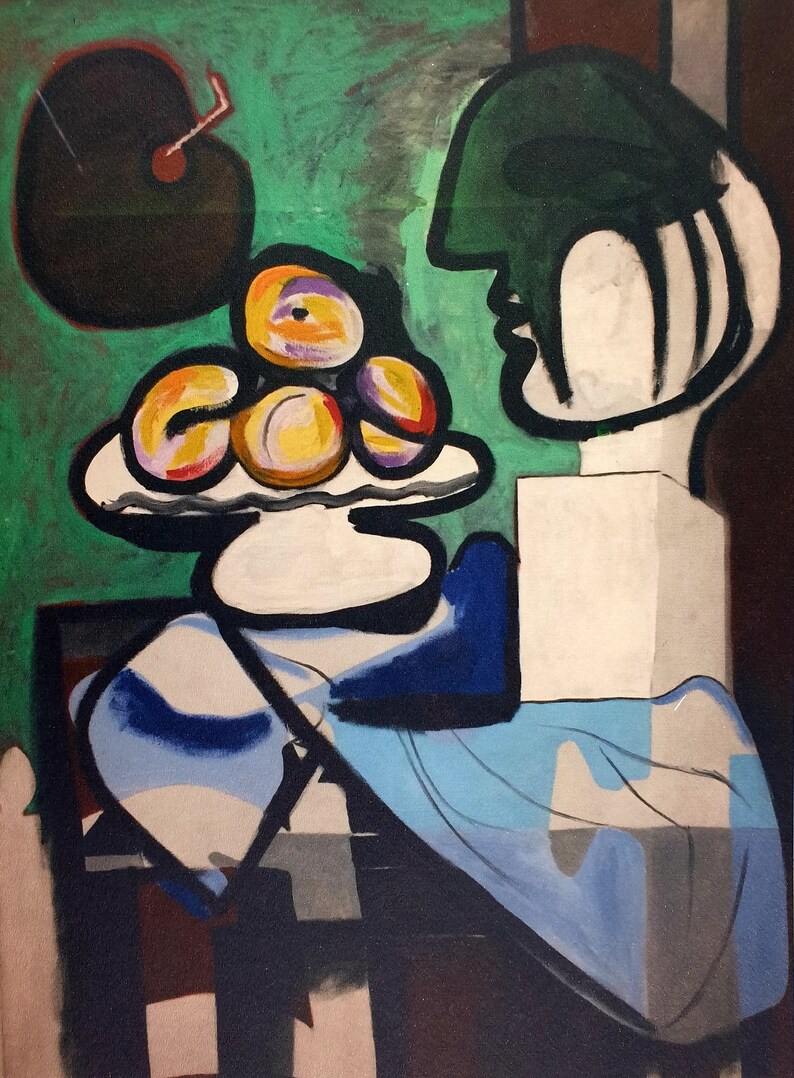 picasso still pablo bowl bust palette 1932