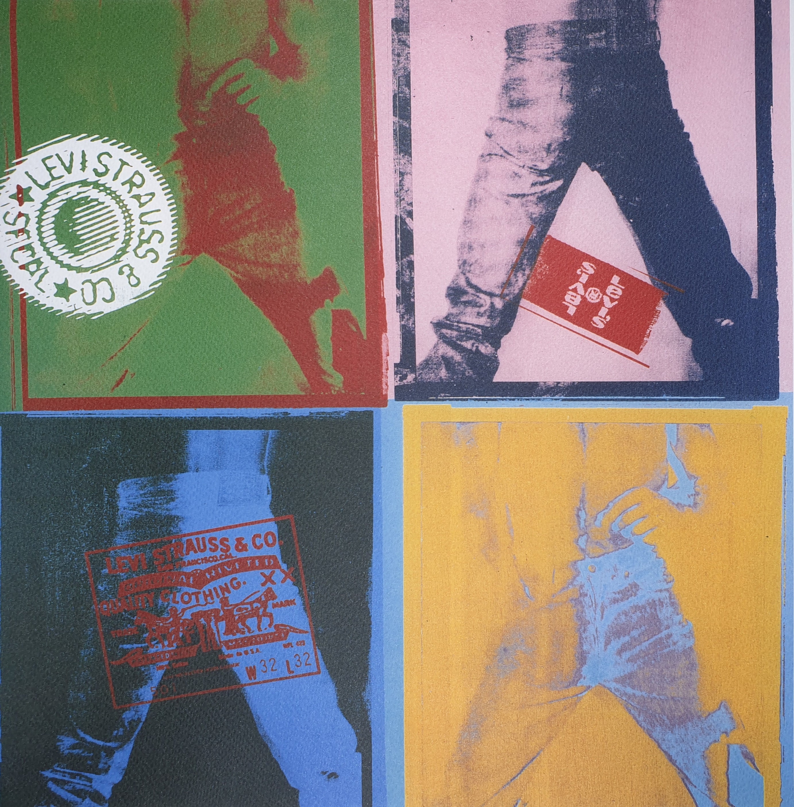 Andy Warhol Levi's 501 Jeans Plate Signed Lithograph - Etsy Canada