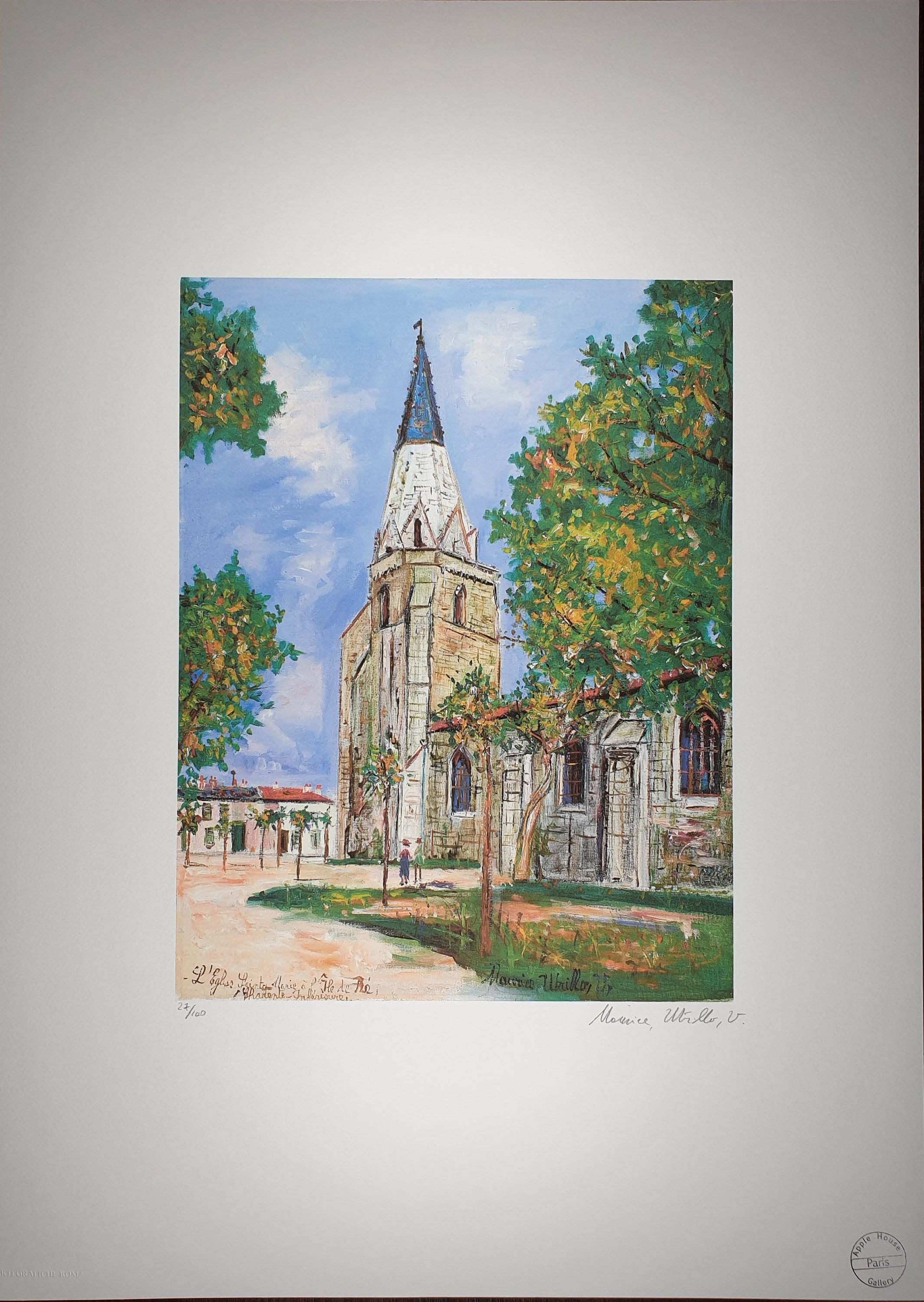 UTRILLO、L'EGLISE SAINTA-MARIE、海外版超希少レゾネ