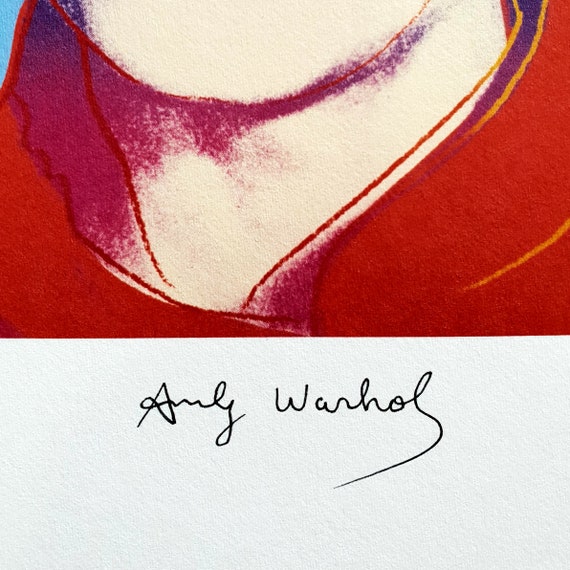 マイケル・ジャクソン(MJ)のサイン入りイラスト・Andy Warhol 作 マイケル・ジャクソン(MJ)のサイン入りイラスト・Andy Warhol 作