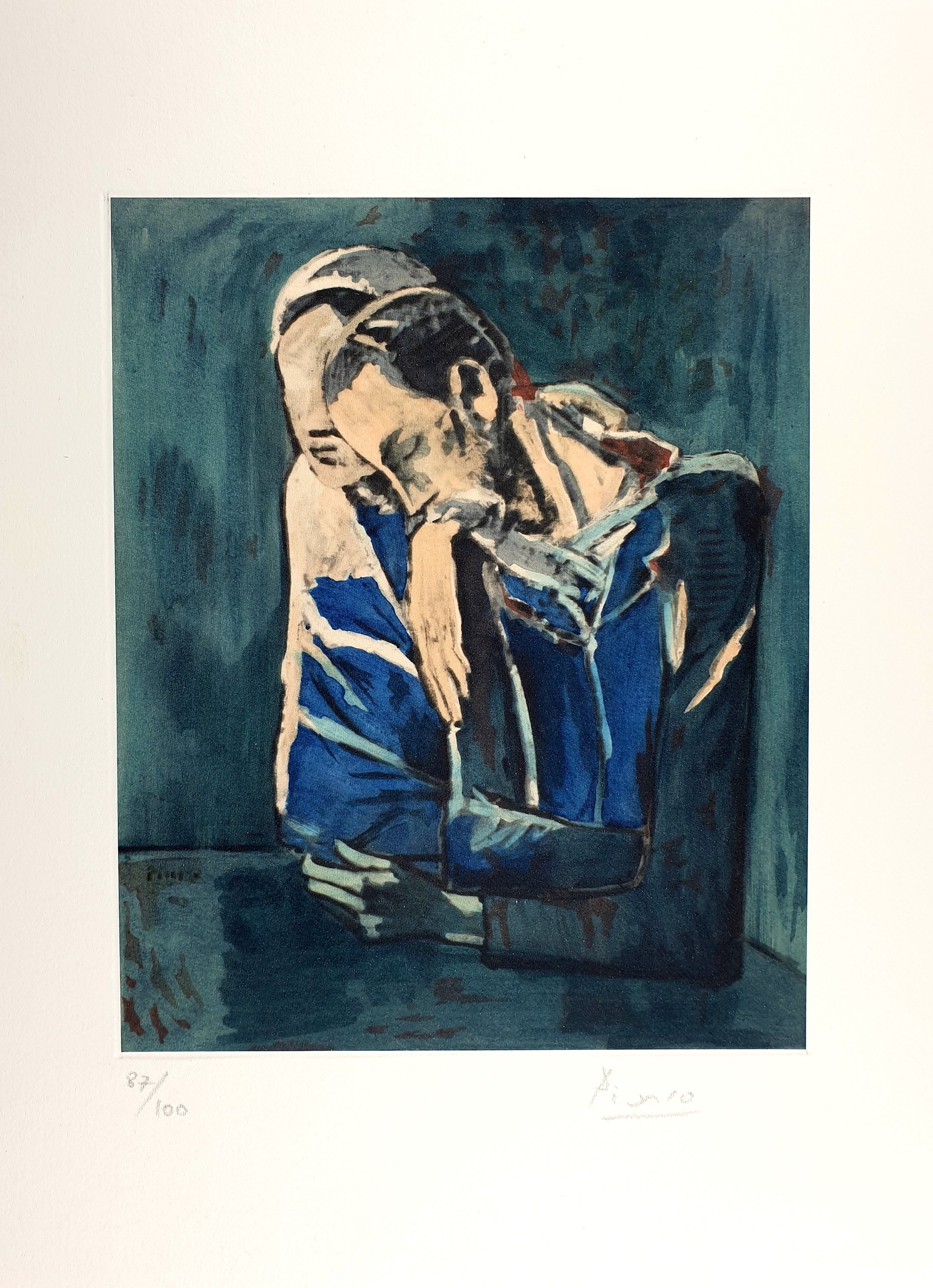 Pablo Picasso, Les Misérables by Pablo Picasso 1955, Hand Signed