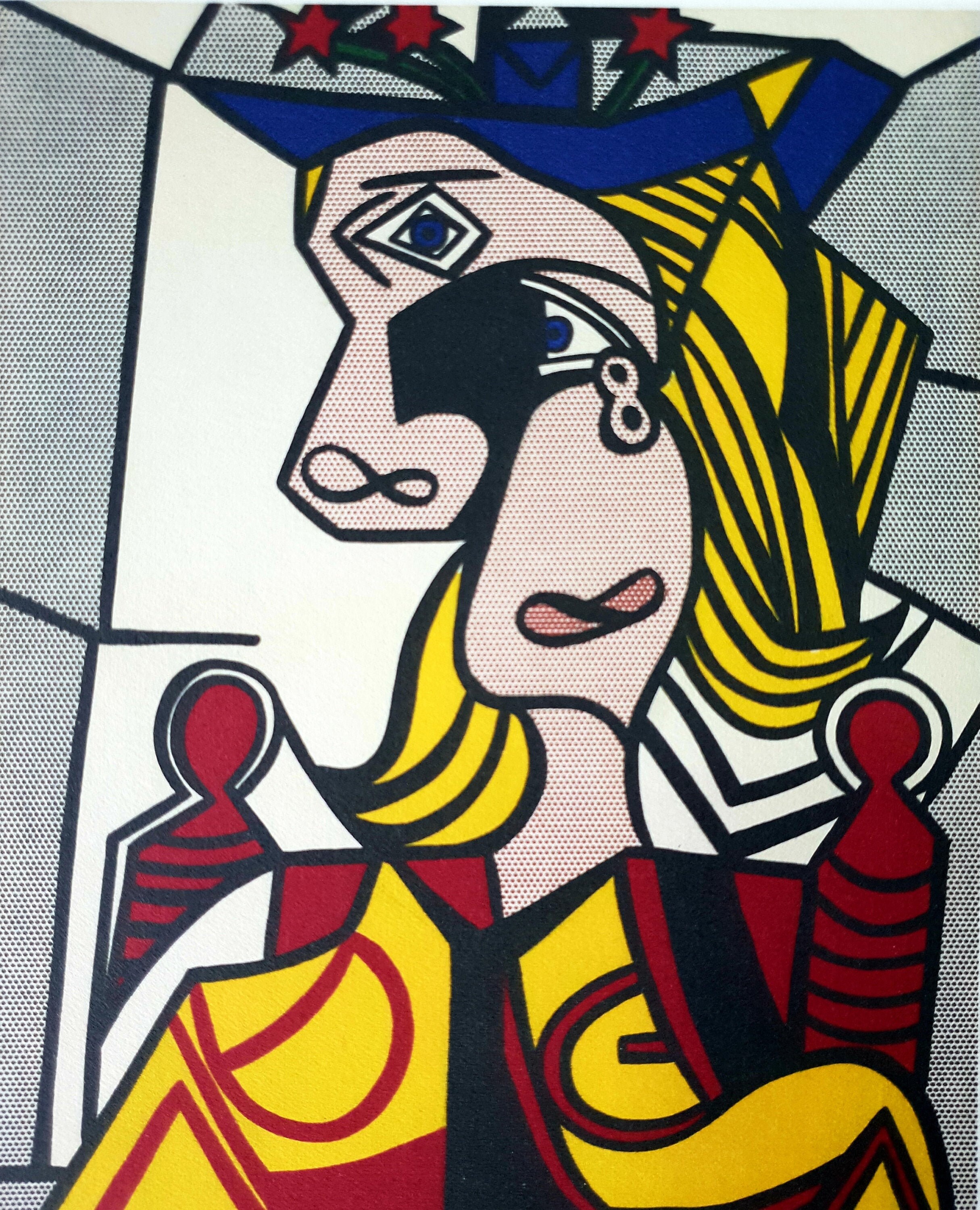 Roy Lichtenstein Woman with Flowered Hat 1963 Hand | Etsy