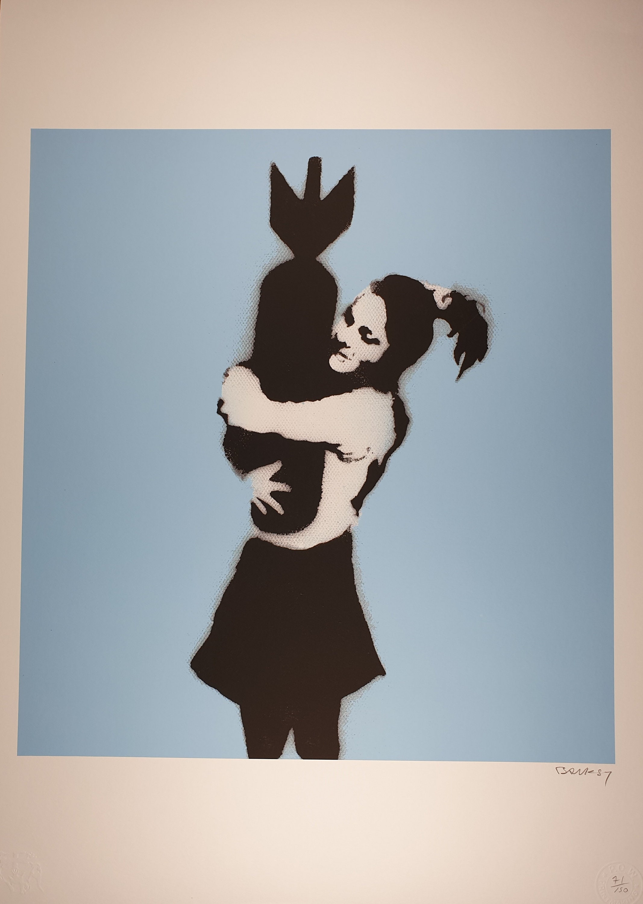 T-ポイント5倍】 Banksy 69/500リプロダクションプリント HUGGER