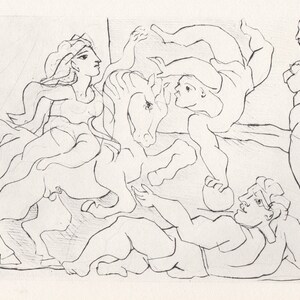 Pablo Picasso, The Circus Rehearsal (Le Cirque. Répétition), Vollard Suite